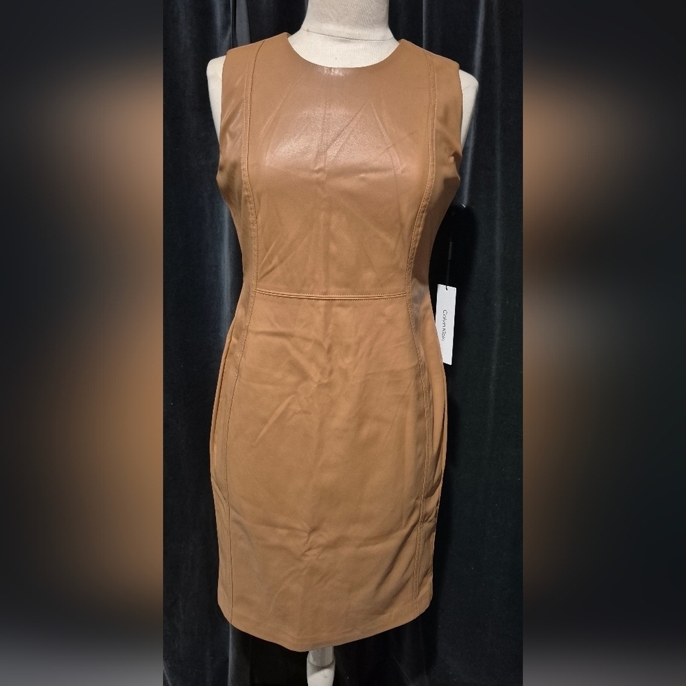 Calvin Klein Beige Leather Apparel - Picture 1 of 6
